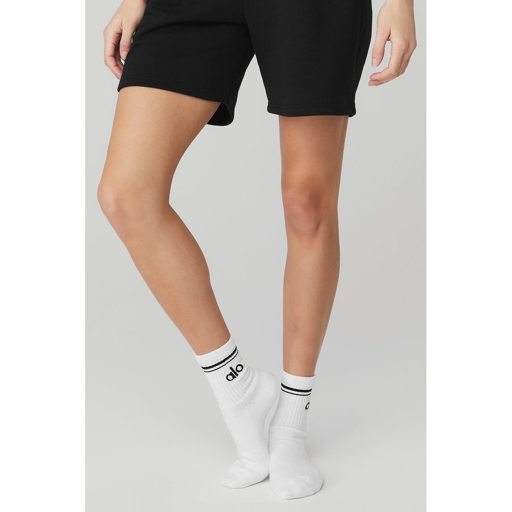 ALO Yoga Half Crew Sock Medium NWT Unisex Mens Womens Quiet Luxury